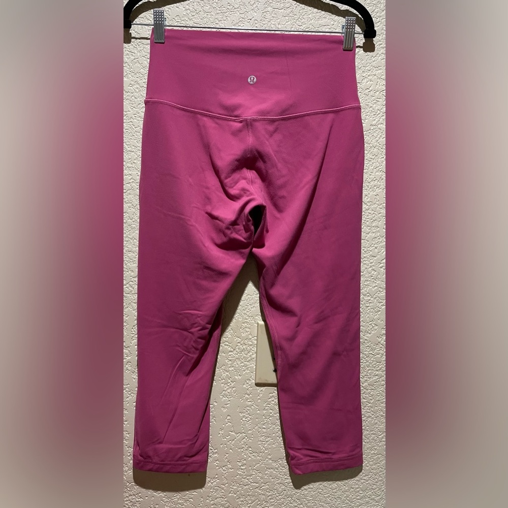 Lululemon Align High Rise Crop 21” Pink Lychee Size 8 - Picture 6 of 11